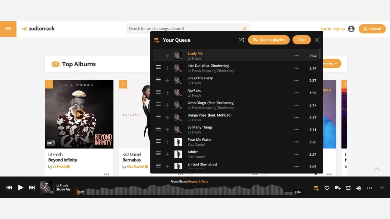 Audiomack Screenshot 2